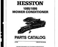 Hesston 700705389 Parts Book - 1085 / 1095 Mower Conditioner (1984-85)