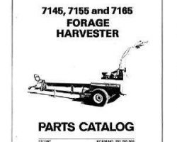 Hesston 700705508 Parts Book - 7145 / 7155 / 7165 Forage Harvester (1984)