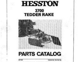 Hesston 700705765 Parts Book - 3700 Tedder / Rake (1996)