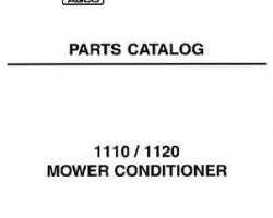Hesston 700707110G Parts Book - 1110 / 1120 Mower Conditioner