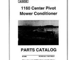 Hesston 700707603F Parts Book - 1160 Mower Conditioner (center pivot)