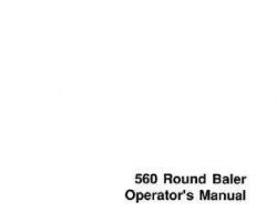 Hesston 700707623B Operator Manual - 560 Round Baler (sn 101 - 0661)