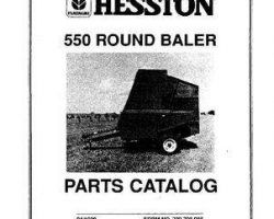 Hesston 700708085 Parts Book - 550 Round Baler