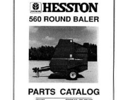 Hesston 700708086 Parts Book - 560 Round Baler (sn 101 - 1964)
