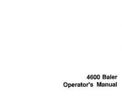 Hesston 700708413 Operator Manual - 4600 Rectangular Baler