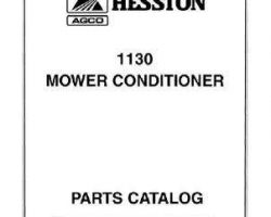 Hesston 700709327E Parts Book - 1130 Mower Conditioner
