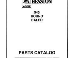 Hesston 700709809E Parts Book - 540 Round Baler