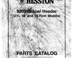 Hesston 700709961 Parts Book - 8200 Draper Head (eff sn 136)