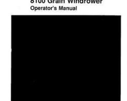 Hesston 700710446 Operator Manual - 8100 Windrower Tractor (Fiat, eff sn 318 - 718)