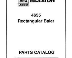 Hesston 700710677E Parts Book - 4655 Rectangular Baler