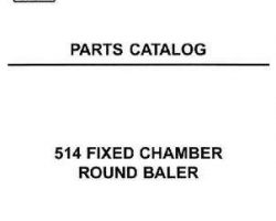 Hesston 700710759E Parts Book - 514 Round Baler