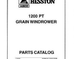 Hesston 700710768F Parts Book - 1200 / 1200 (draper, pull-type) Windrower (1990-91)