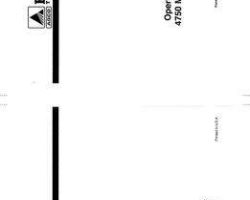 Hesston 700711170C Operator Manual - 4750 Mid-Size Baler (sn 101 to 397)