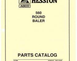 Hesston 700711559C Parts Book - 560 Round Baler (eff sn 1965)