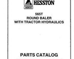Hesston 700711868F Parts Book - 565T Round Baler