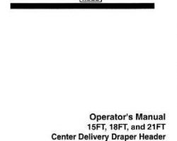 Hesston 700711913F Operator Manual - 8100 / 8200 / 8400 Draper Header (eff sn 820D-80300)
