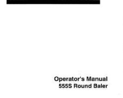 Hesston 700711931D Operator Manual - 555S Round Baler (1991-92)