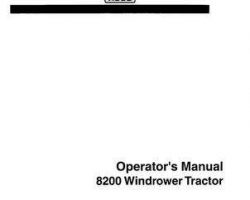 Hesston 700712046D Operator Manual - 8200 Windrower Tractor (eff sn 1225 - 1491)