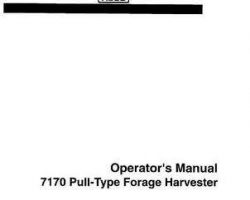 Hesston 700713211 Operator Manual - 7170 Forage Harvester (sn 112 to 136, 1993)