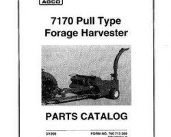 Hesston 700713269C Parts Book - 7170 Forage Harvester (1993-94)
