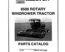 Hesston 700713658D Parts Book - 8500 Windrower Tractor (1994)