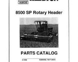 Hesston 700713659C Parts Book - 8500 Rotary Auger Header (1996)
