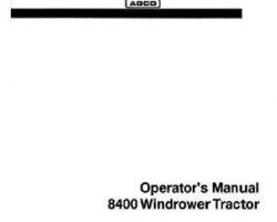 Hesston 700713676E Operator Manual - 8400 Windrower Tractor (Cummins, sn 840T-1705 and later)