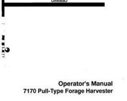 Hesston 700713755D Operator Manual - 7170 Forage Harvester (1994)