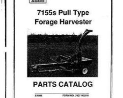 Hesston 700714221 Parts Book - 7155S Forage Harvester