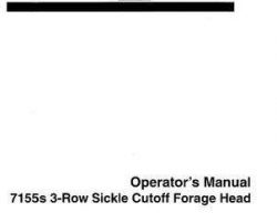Hesston 700715552 Operator Manual - 3 Row Head (30 - 38 inch, for A7155S, export)