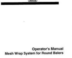 Hesston 700715703B Operator Manual - 555T / 560 / 565A / 565T Round Baler (mesh wrap attach, late sn)