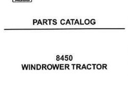 Hesston 700715918D Parts Book - 8450 Windrower Tractor