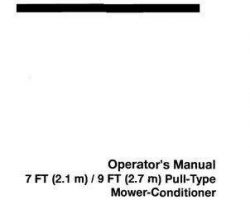 Hesston 700716121B Operator Manual - A1110 / A1120 Mower Conditioner (1997-98, export)