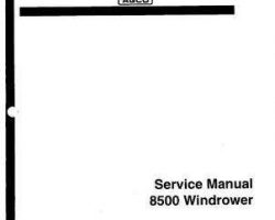 Hesston 700716269 Service Manual - 8500 Windrower Tractor (partial, use with 8400 manual)