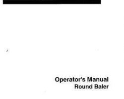 Hesston 700716317 Operator Manual - A555 Round Baler (1997)