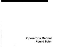 Hesston 700716368 Operator Manual - A565A Round Baler (1997, export)