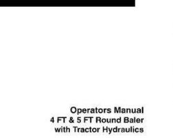 Hesston 700716482A Operator Manual - A565A Round Baler (1998, export)