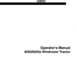 Hesston 700716713D Operator Manual - 8250 / 8250S Windrower Tractor (prior sn HL08101)