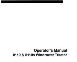 Hesston 700717364B Operator Manual - 8110 / 8110S Windrower Tractor