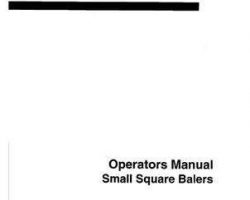 Hesston 700717477B Operator Manual - A4550 / A4570 / A4590 Baler (export for Mexico, South America)