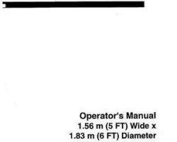 Hesston 700717905B Operator Manual - A856 Round Baler (Class 3) (5 x 6 ft)