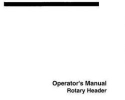 Hesston 700718159B Operator Manual - A8070 Rotary Header