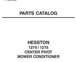 Hesston 700718705D Parts Book - 1270 / 1275 Mower Conditioner (center pivot)