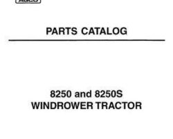 Hesston 700719065D Parts Book - 8250 / 8250S Windrower Tractor