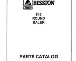 Hesston 700719171A Parts Book - 845 Round Baler
