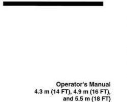 Hesston 700719239A Operator Manual - A8020 Auger Header (14 ft / 16 ft / 18 ft)