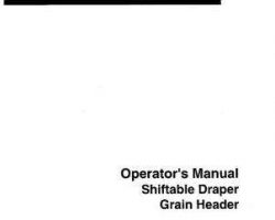 Hesston 700719253B Operator Manual - A8050 Auger Header (Shiftable Draper) (21 ft / 25 ft / 30 ft)