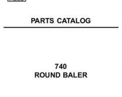 Hesston 700720954B Parts Book - 740 Round Baler