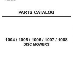 Hesston 700721003B Parts Book - 1004 / 1005 / 1006 / 1007 / 1008 Disc Mower