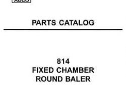 Hesston 700721553B Parts Book - 814 Round Baler